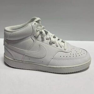 Nike Women’s Court Vision Mid Sneakers White, Size 9 M